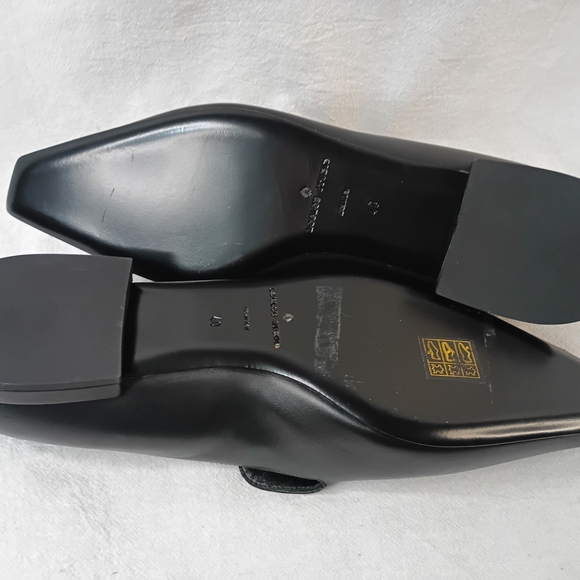 LOULOU STUDIO Carole Black Leather Loafers Pointed Toe Minimalist Flat 40 Italy - Picture 10 of 16